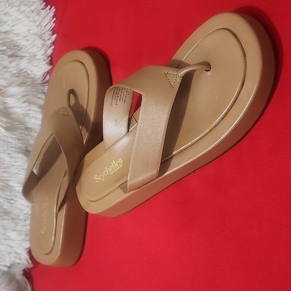 Seychelles Nautical Leather Women's Brown Sandals - Picture 4 of 8